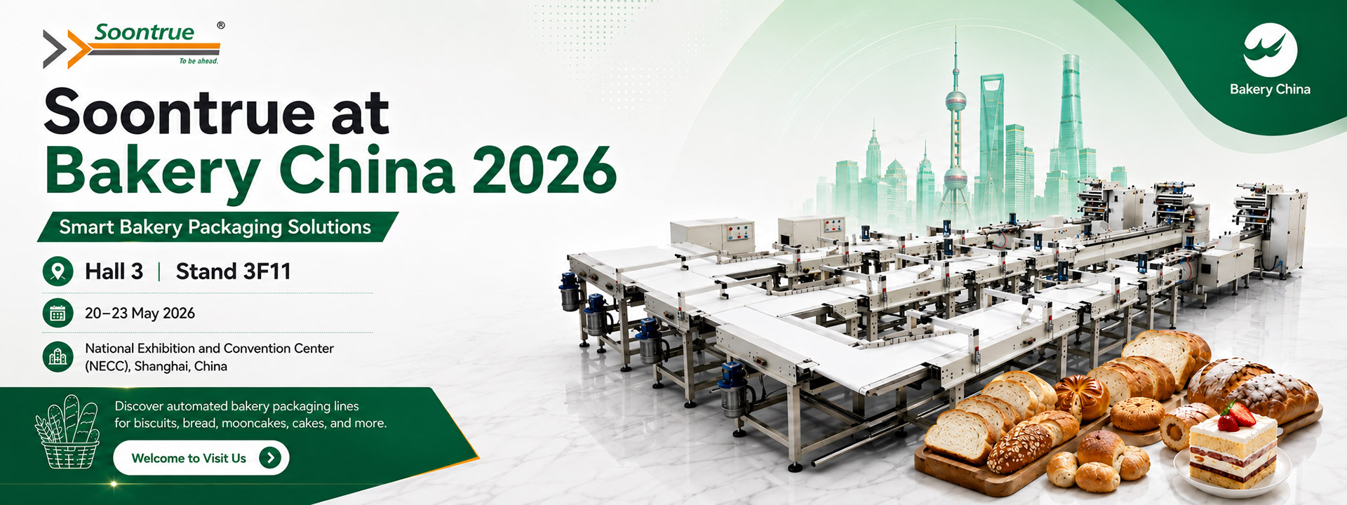 Meet Soontrue at Bakery China 2026 for Bakery Packaging Solutions