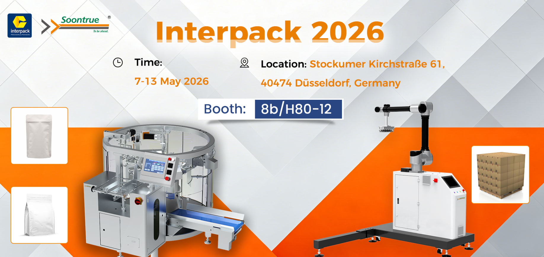 Explore Premade Pouch Packaging and Palletizing Solutions at Interpack 2026